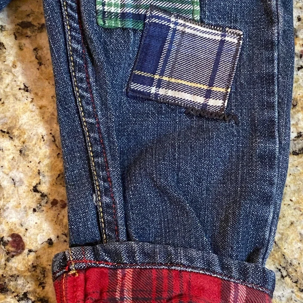 VNTG osh kosh‎ b'gosh 18 months jeans with patches